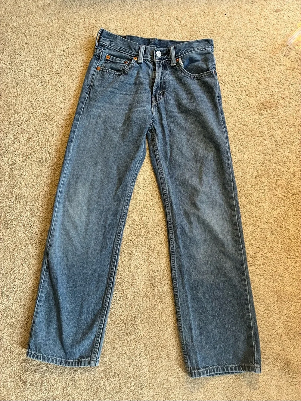 Levi's 550 Relaxed Fit Jeans Youth 14 Slim 25x27 Blue Denim 100% Cotton Vintage